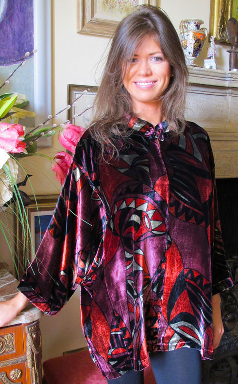 Tuttabankem Cosima Silk Velvet Top | Silk Velvet Tops | Tuttabankem